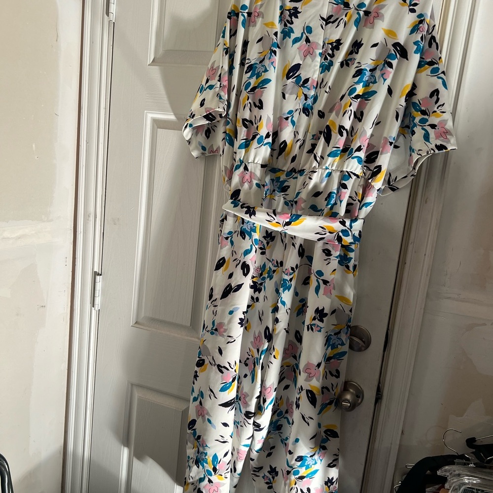 Lane bryant Floral Print Jumpsuit